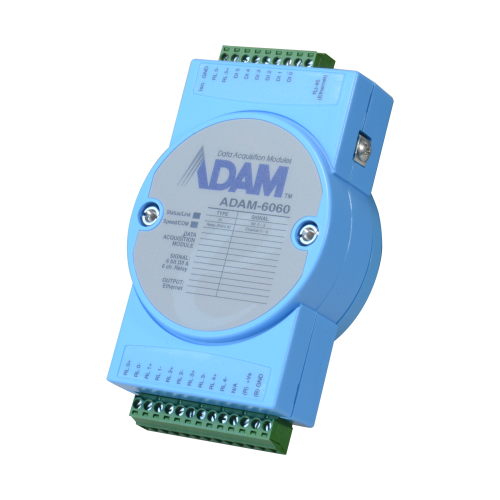 Módulo de adquisición y control de datos 6 entradas digitales / 6 salidas de relé