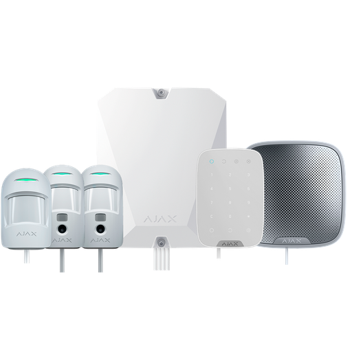 [FIBRA-KIT4-PRO-4G-W] Kit de alarma profesional Certificado Grado 2 Comunicación Ethernet y dual SIM 4G